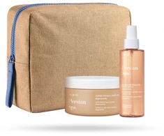 Set Pupa: Persian Spa Regenerating Body Scrub, 350 ml + Persian Spa Regenerating Body Purškiklis Body, 150 ml + Pupa GWP Textile Pouch