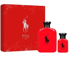 Set Ralph Lauren: Polo Raudona, Eau De Toilette, For Men, 125 ml + Polo Raudona, Eau De Toilette, For Men, 15 ml *Miniature