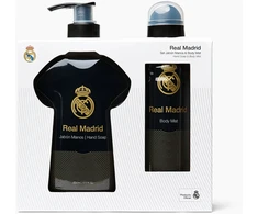 Real Madrid Set : , Liquid Soap, For Hands, 400 ml + , Scented Purškiklis, For Men, 180 ml For Men