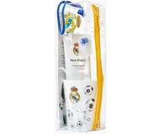 Set Real Madrid: Real Madrid, Toothbrush + Real Madrid, Dantų pasta, 90 g + Real Madrid, None, None, Mugs &amp; Cups, None, None + Real Madrid, Pouch