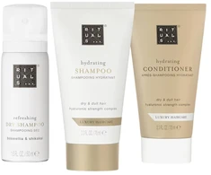 Set Rituals: Luxury Hair Care, Hair Šampūnas, Hydrating, 70 ml + Luxury Hair Care, Hair Conditioner, Hydrating, 70 ml + Rituals, Hair Sausas šampūnas, Refreshing, 50 ml