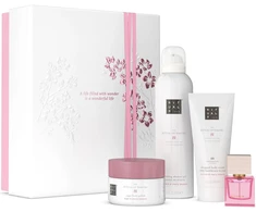 Set Rituals: The Ritual Of Sakura, Rejuvenating, Body Scrub, 125 g + The Ritual Of Sakura, Shower Mousse, 200 ml + The Ritual Of Sakura, Hydrating, Body Kreminis, 100 ml + Reve De Hanami, Eau De Parfum, For Women, 15 ml