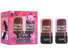 Set Rude Cosmetics: Chibi Jelly Lip &amp; Cheek Balm 2-In-1 Koneko, 5 g + Chibi Jelly Lip &amp; Cheek Balm 2-In-1 Sakura, 5 g
