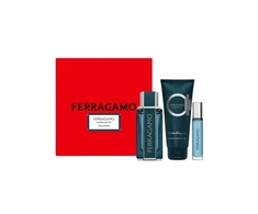 Salvatore Ferragamo Intense Leather rinkinys vyrams (EDP, 100 ml + EDP, 10 ml + dušo gelis, 100 ml)