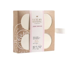 Set, The Luxury Bathing Company, Warm Vanilla, Bath Bomb, 4 pcs, 50 g