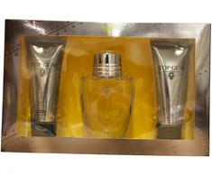 Top Gun Chevron rinkinys vyrams (EDT, 100 ml + kūno ir plaukų prausiklis, 100 ml + balzamas po skutimosi, 100 ml)