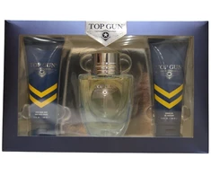Top Gun Rivet rinkinys vyrams (EDT, 100 ml + kūno ir plaukų prausiklis, 100 ml + balzamas po skutimosi, 100 ml)