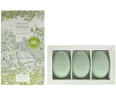 Set Trio Woods Of Windsor Lily Of The Valley Moisturizing Massage Soap Bar Shea butter, 3 vnt., 60 g