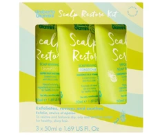 Set Umberto Giannini: Scalp Restore, Vegan &amp; Cruelty-Free, Hair Conditioner, Nuo pleiskanų &amp; Soothing, 50 ml + Scalp Restore, Vegan &amp; Cruelty-Free, Hair Šampūnas, Nuo pleiskanų &amp; Scalp Care, 50 ml + Umberto Giannini, Scalp Scrub, Gentle Exfoliation, 50 ml