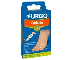 Urgo rinkinys Coricide – pleistras nuo nuospaudų vietiniam gydymui pėdoms 12 vnt., unisex