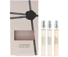 Set Viktor &amp; Rolf: Flowerbomb Ruby Orchid Eau De Parfum For Women, 10 ml + Flowerbomb Nectar Eau De Parfum For Women, 10 ml + Flowerbomb Eau De Parfum For Women, 10 ml