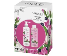 Set Yardley: English Rose Hydrating Body Milk, 250 ml + English Rose Moisturizing Floral Kūno prausiklis Body, 250 ml
