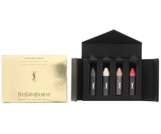 Gift Set Yves Saint Laurent Couture Chalks Kreminis Lipstick &amp; Lūpų blizgis 4.4g each Le Rouge Le Noir Le Nude Le Cuivre, 4 vnt. 17.6 g