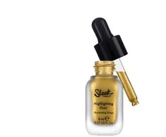 Sleek MakeUP Eliksyras Liquid Highlighting Drops For Shoulders &amp; Decollete Gold, 8 ml
