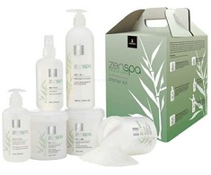 Starter Kit Set Jessica: ZenSpa Revive Vulkaninio pemzos pėdų šveitiklis, 435 g + ZenSpa Restore Alavijų odelių šalinimo gelis, 251 ml + ZenSpa Intense Vitamin E drėkinamasis pėdų kremas, 425 g + ZenSpa Awaken raminanti pėdų vonios druska, 453 g + ZenSpa R