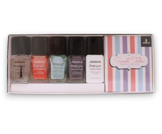 Sweet Talk Set Jessica: Phenom Vivid Colour Nagų lakas PHEN-079 U Had Me At Hello, 14 ml + Phenom Vivid Colour Nagų lakas PHEN-080 Smooth Talker, 14 ml + Phenom Vivid Colour Top Coat Nagų lakas PHEN-000 Finale Shine, 15 ml + Phenom Vivid Colour Nail Po