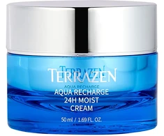 Drėkinamasis veido odos kremas Terrazen Aqua Recharge 24H Moist Kreminis, ypač tinka sausai veido odai, 50 ml