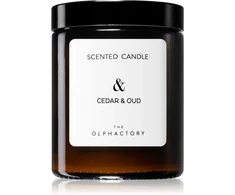 The Olphactory, Cedar &amp; Oud, Woody, Scented Candle, 135 g