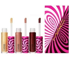 Tiny Tricks Set MAC: Lipglass Lūpų blizgis Optical Delusion 2.4 g + Lipglass Lūpų blizgis Tiktalk of the Town 2.4 g + Lipglass Lūpų blizgis Gilty of Trickery 2.4 g