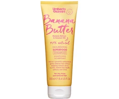 Umberto Giannini Banana Butter Vegan &amp; Cruelty-Free &amp; Natural Ingredients Hair Šampūnas maitininantis &amp; Moisturising, 250 ml