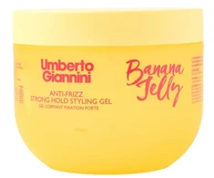 Umberto Giannini, Banana Jelly, Hair Styling Gel, Minkštinantis ir glotninantis &amp; Curl Definition, Strong, 475 ml