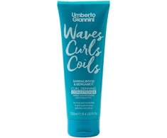 Umberto Giannini Waves Curls Coils Hair Conditioner Hydrating &amp; Defrizzing &amp; Detangling, 250 ml