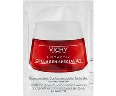 Vichy, COLLAGEN SPECIALIST, Collagen, Anti-Wrinkle, Night, Kreminis, For Face, 1.5 ml *Sample