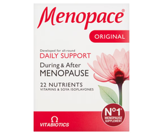 Vitabiotics, Menopace Original, Maistinės medžiagos, Visapusiška parama menopauzės metu, Vitaminai