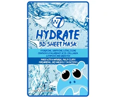 W7, Hydrate 3D, Revitalizing, Sheet Mask, For Face, 18 g