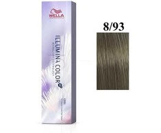 Wella Professionals Illumina Color Me+ Permanent Hair Dye 8/93 Light Skirtas šviesiems plaukams Golden Mėlyna, 60 ml
