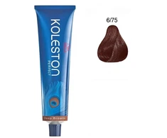 Wella Professionals Koleston Perfect Permanent Hair Dye 6/75 Dark Skirtas šviesiems plaukams Chestnut Mahogany, 60 ml