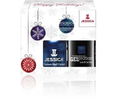 Žiemos rinkinys Jessica: individualiai pritaikytos spalvos Nagų lakas „Light Up The Sky“ 14.8 ml + profesionalus GELeration pusiau permanentinis lakas Nagų lakas „Light Up The Sky“, 15 ml