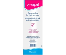 X-Epil, X-Epil, Silky Finish, Hair Removal Wax Strips, 50 pcs