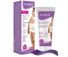 X-Epil, X-Epil, Silky Finish, Hair Removal Kreminis, For Sensitive Skin, For Underarms &amp; Bikini Area, 40 ml