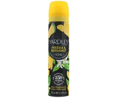 Yardley Freesia and Bergamot Scented Purškiklis For Women, 75 ml