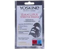 Yoskine Geisha Sakura Firming Sheet Mask Face stangrinanti lakštinė veido kaukė, 20 ml