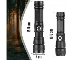 Įkraunamas taktinis LED žibintuvėlis, IPX5