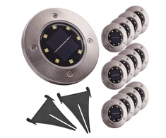 Įsmeigiami LED lauko šviestuvai, 8 vnt.