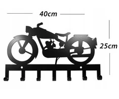 Kabykla rūbams ir raktams Motociklas, 40cm, juodos splavos
