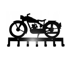 Kabykla rūbams ir raktams Motociklas, 40cm, juodos splavos