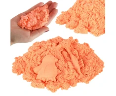 Kinetinis smėlis, 1kg, oranžinis