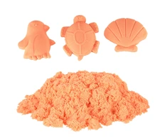 Kinetinis smėlis, 1kg, oranžinis