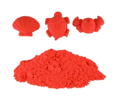 Kinetinis smėlis, 1kg, raudonas