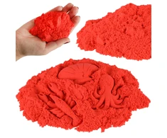 Kinetinis smėlis, 1kg, raudonas