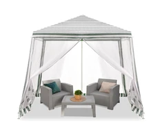 Lauko pavėsinė 2,4x2,4 m, balta