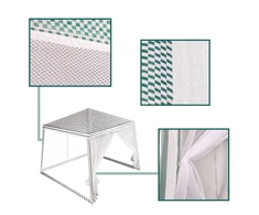 Lauko pavėsinė 2,4x2,4 m, balta