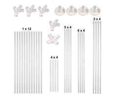Lauko pavėsinė 3x3 m, balta