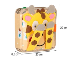 Lavinamoji sensorinė 3D knyga Žirafa