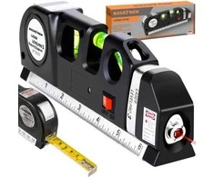 Lazerinis nivelyras, 3in1 su matavimo metru 250cm