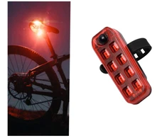 LED įkraunamas galinis dviračio žibintas, raudonas